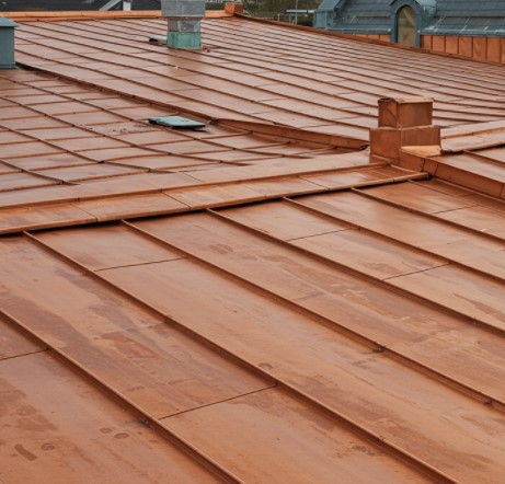 Copper and Steel Metal Roofing