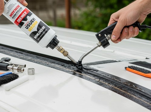 Roof Leak Repair , Camper Roof Sealant